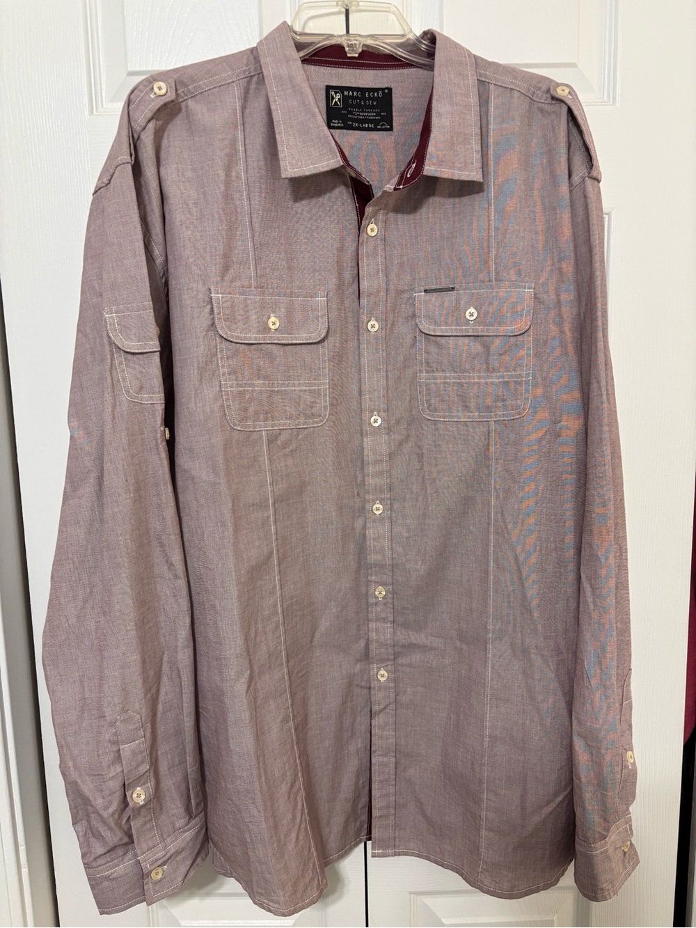 Marc Ecko Cut & Sew Deadly Threads 72nd Division 2XL Utility Shirt Y2K Utility